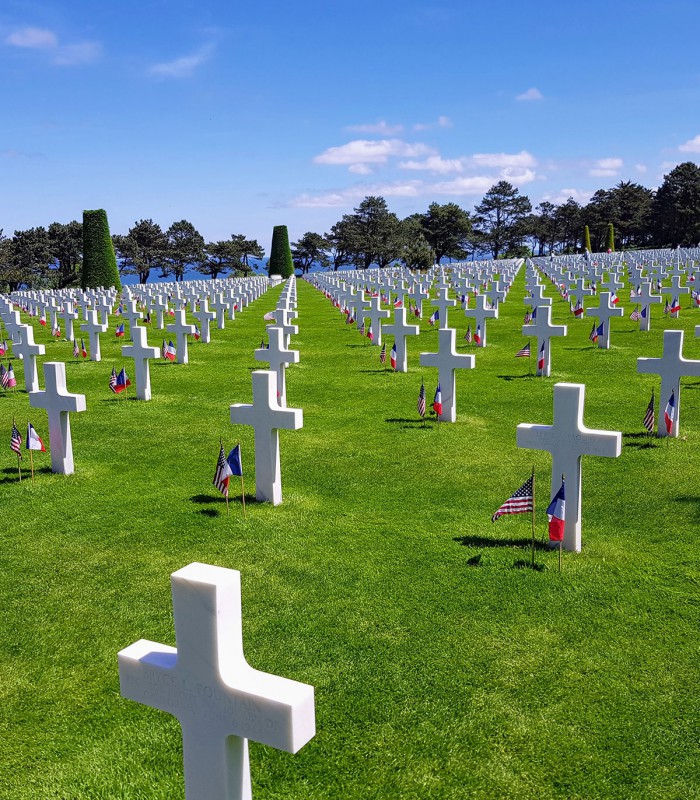 D-Day anniversary American Cemetery at Omaha Beach